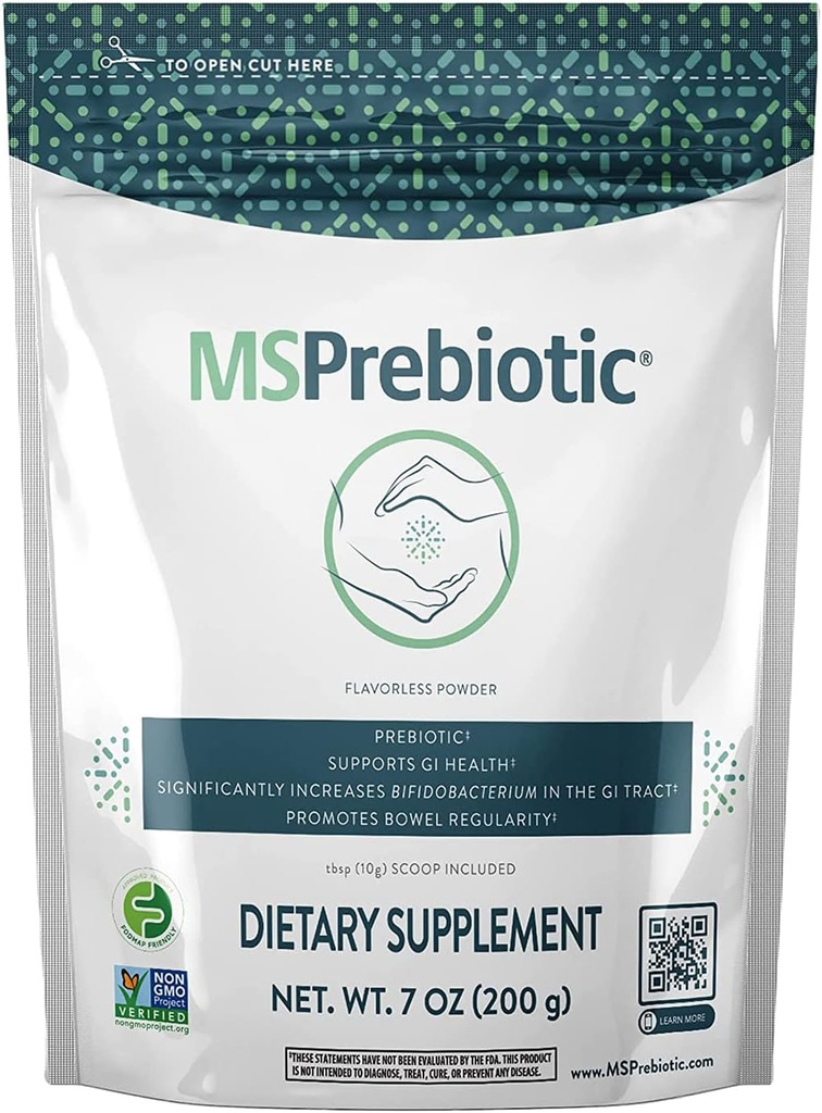 Suplemen Suplemen Fiber Yang Sangat Tinggi Soluble Fiber 124; Asli Supernood Gut Suplemen Bahwa Feed Progories 124; Prebiotic Fiber Powder (7 oz)