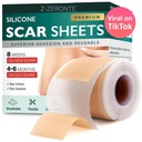 Silicone Scar Sheets, Silicone Scar Tape (1.6 "x 120" Roll-3M), Bisa digunakan kembali dan Efektif Scar Removal Sheets, Silicone Scar Removal Sheets untuk Scar Bedah, Healing Keloid, C-Section, Tummy Tuck