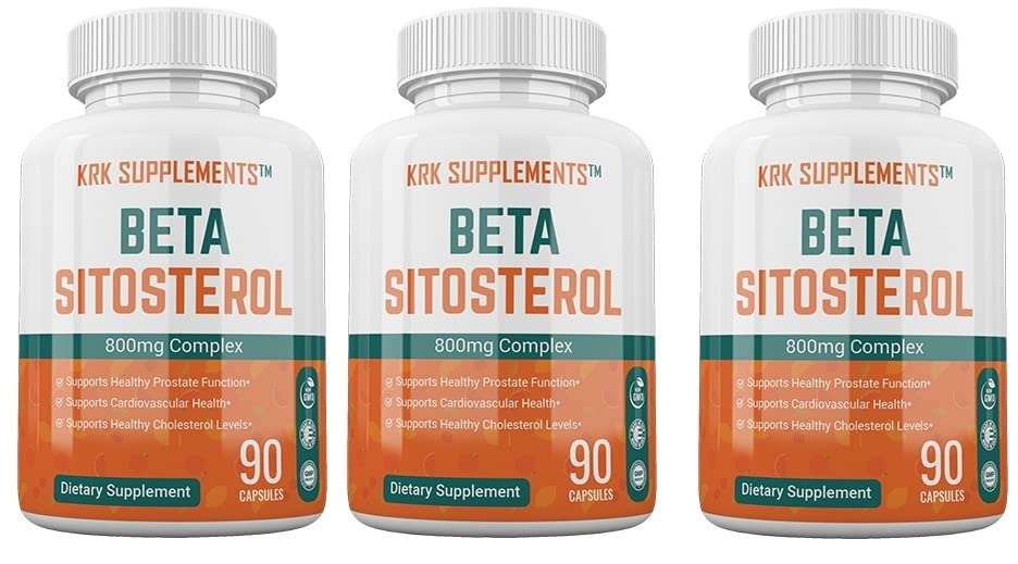 3 Botol Beta Sitosterol 800mg Per Serving 270 Total Capsules Prostate Dukungan