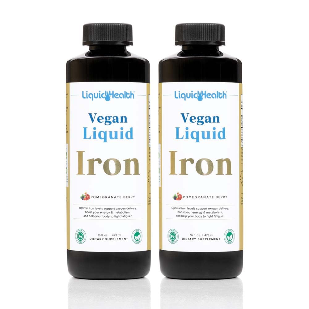 Liquid Leasing Liquid Liquid Liquid LIVid LIQUIDHEALTH dengan SunActive & Ferrochel Fe - Natural Energy, Ammune System & Metabolic Dukungan, Meningkatkan Mental Clarity, Prenatal / Postnatal - USA Dibuat, NN-GMO (2 Pack)