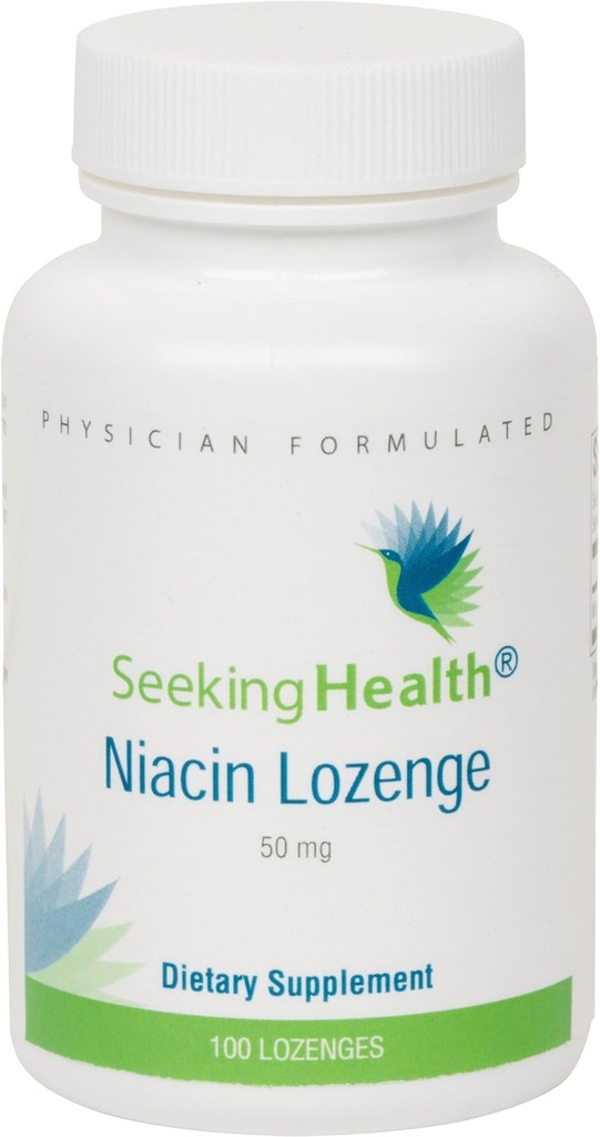 Seeking Kesehatan Niacin Lozenge 124; Menyediakan 50 mg Niasin sebagai Nicotciic Acid 124; Vitamin B3 124; Bebas Magnesium Stearate 124; Non- GMO 124; Clavor Alam Cherry 124; 100 Lozenges