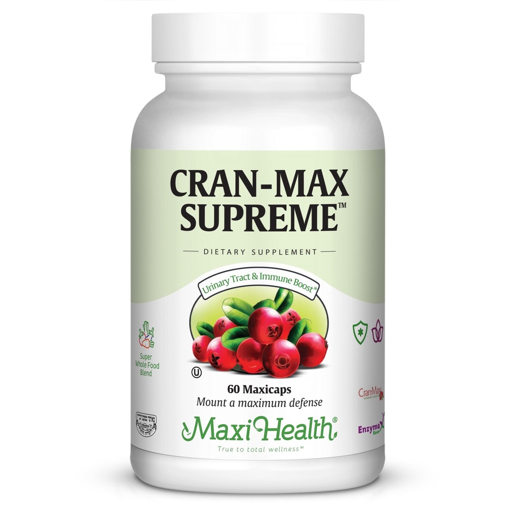 Maksimum-Health CranMax Supreme Cranberry Supplement Kapsul-Urinary Trakt dan Imune Dukungan - 60 Count - Persediaan 1 Bulan