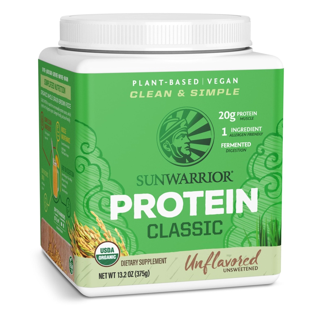 Brown Rice Protein Powder dengan Bcaa & Amino Acids Rice Protein Raw Gluten Free Car Carb Dairy Free 124; Tanaman Based Classic Sprarin Protein Natural 750g oleh Sunwarder