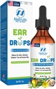 Natrulo Natural Ear Drops for Ear Infeksi - Homeopathic, Herbal Eardrops for Dewasa, Children & Pets - for Ear Aches, Swimmer Ear, Loosen Wax - Kids Safe Ear Oil, Made in USA (2 Oz)