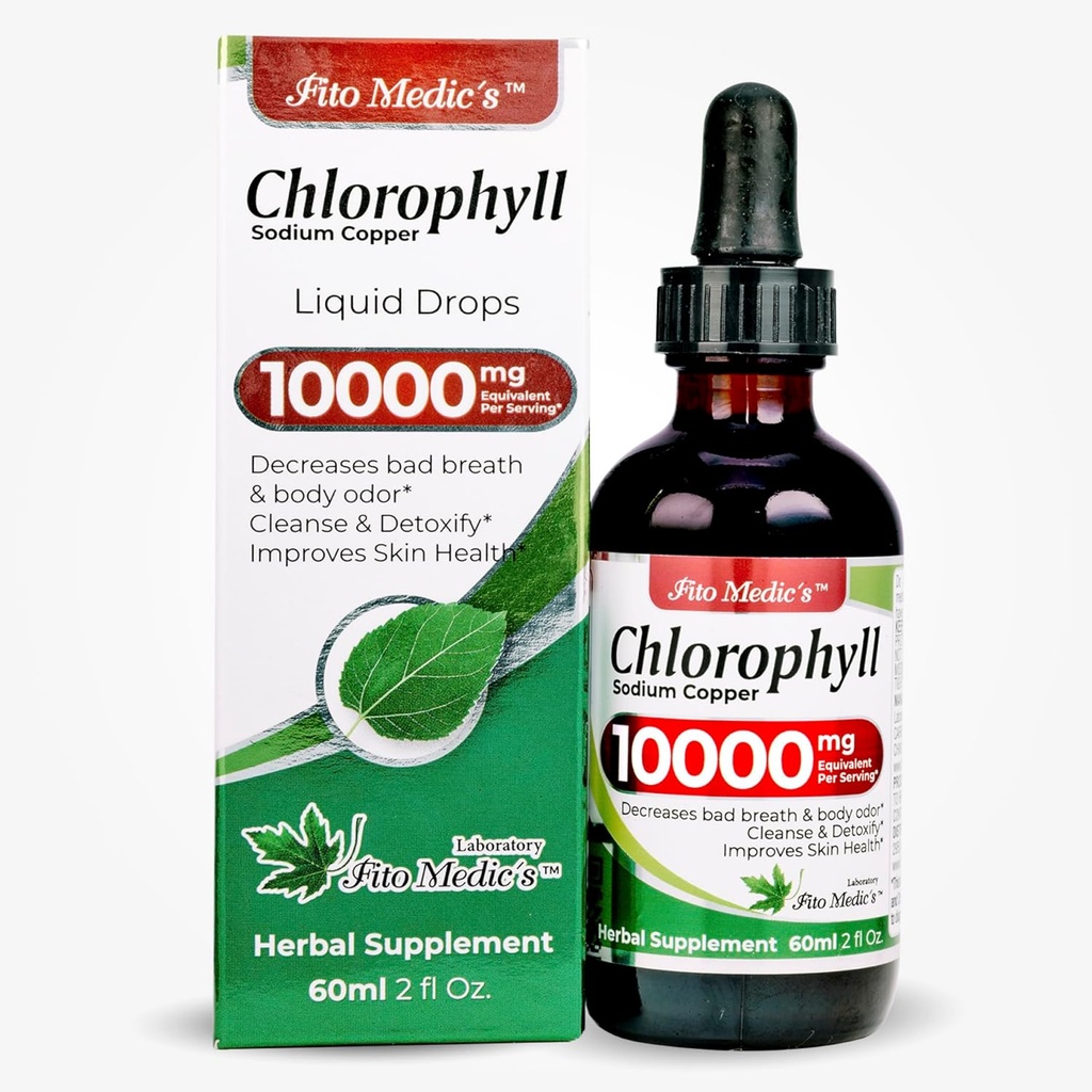 FITO MEDIC 'S Lab 126; Klorophyll Liquid Drops 126; Chlorophill per Serving 50 mg 124; 200: 1 Ekstrak Rasio