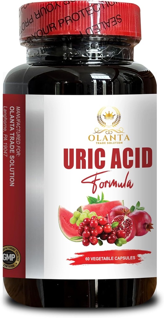 Uric Acid Formula, Antiokidant Complex, Uric Acid Flush, Uric Acid Pills, Uric Acid Dupport, Citric Acid and Celery Seed, Lslight Uric Acid Levels, 60 Vegetable Capsules