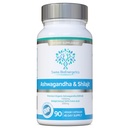 Ashwagandha & Shilajit - Ashwagandha KSM-66 1000mg & Purijit Extract 200mg (50% Fulvic Acid) - Tidak ada isian buatan, Binders atau Flow Agents - Cocok untuk Vegan