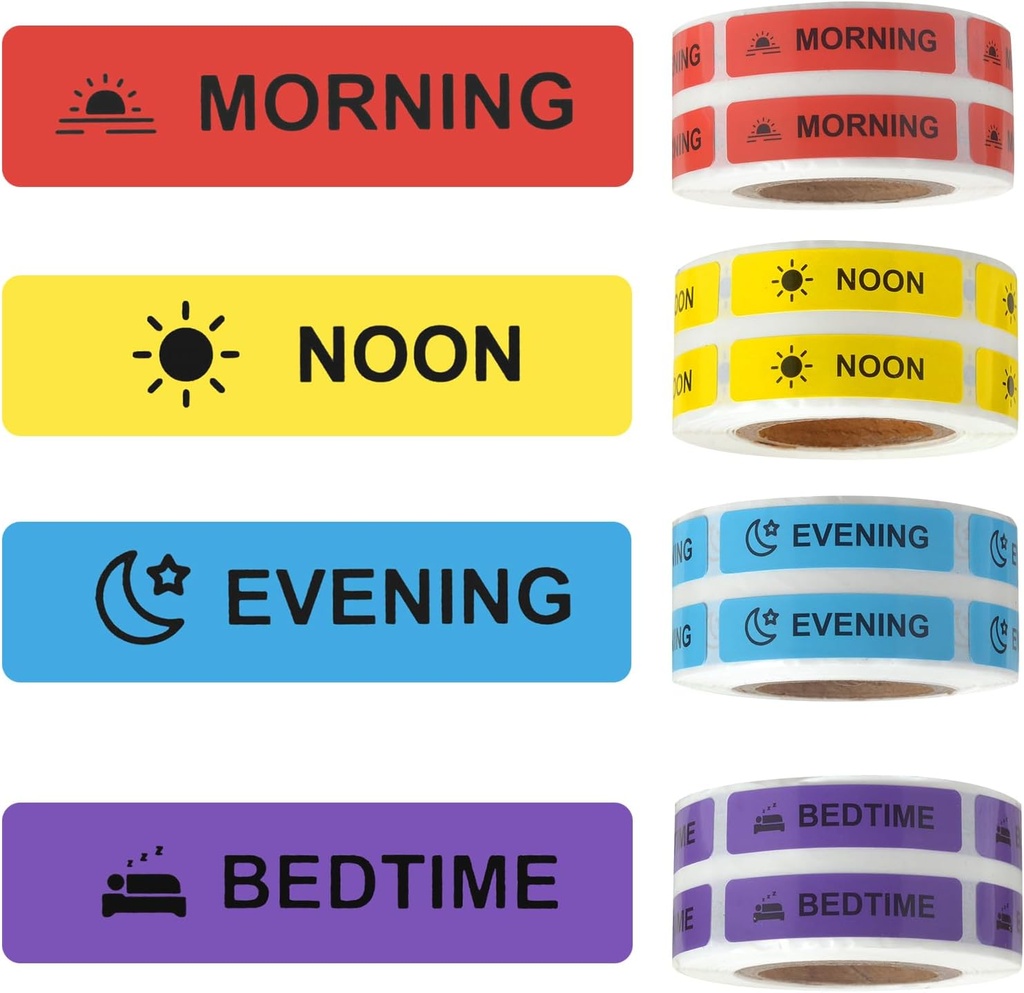 Stiker Obat Instruksi Obat (Morning Noon Evening Bedtime)