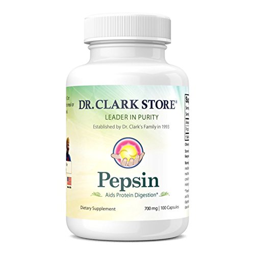 Dr. Clark Pepsin Suplemen, 700mg, 100 Gantatin Kapsul