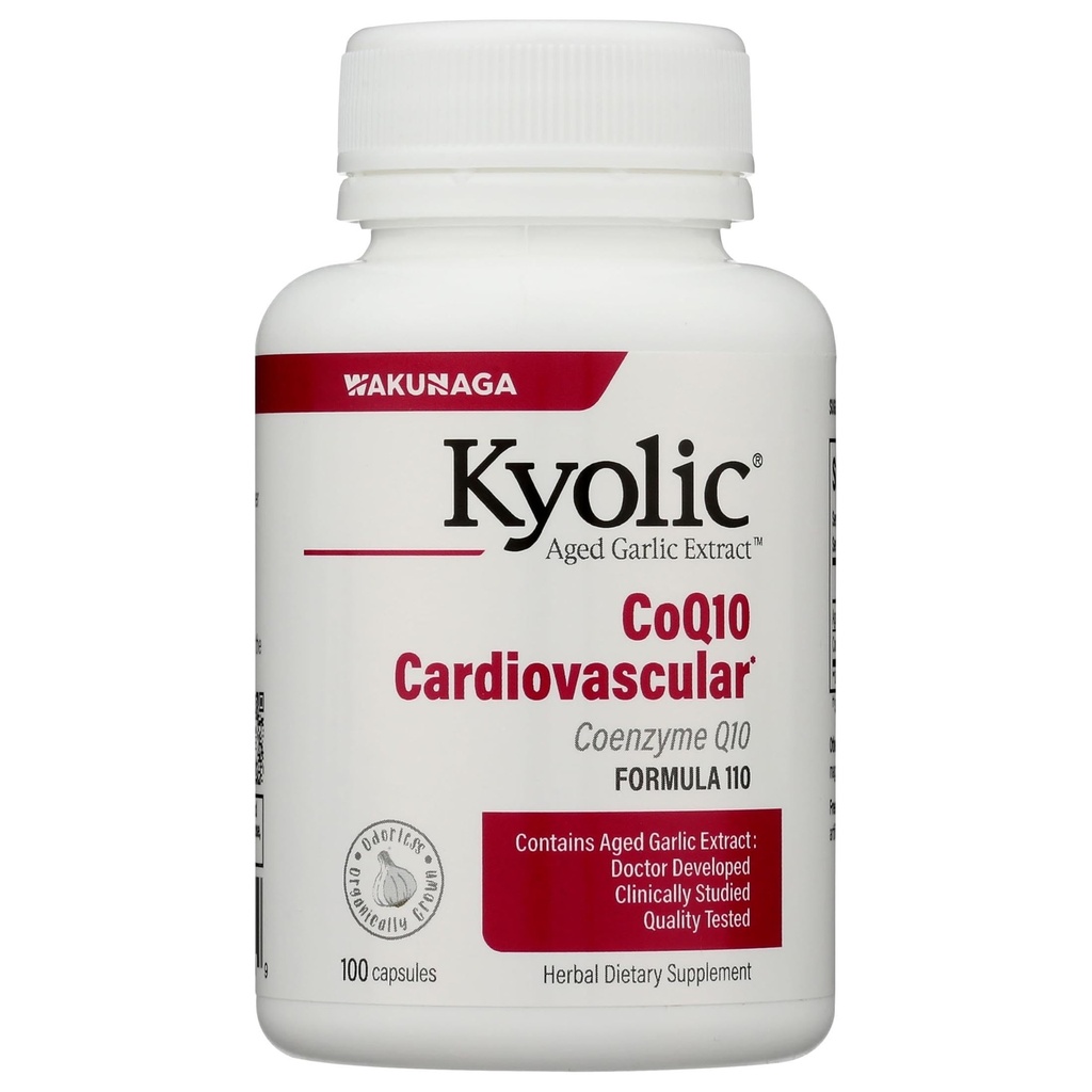 Kyolic Aged Bawang putih Ekstrak Formula 110, CoQ10 Cardiovaskular