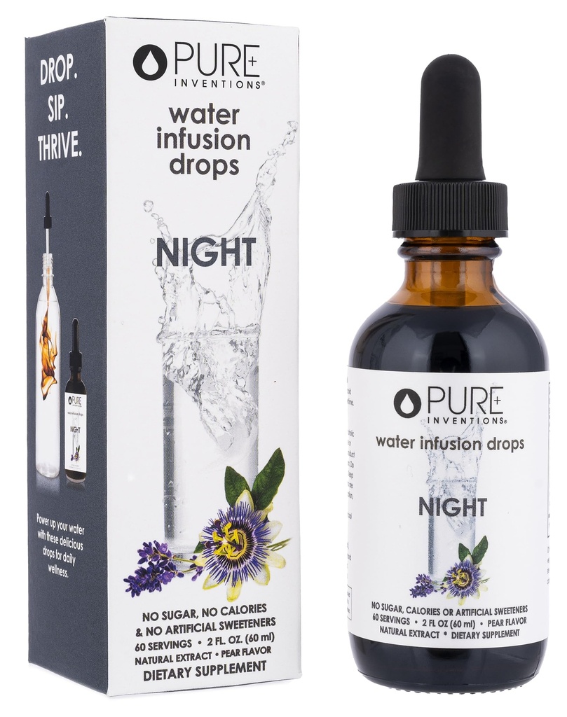 "Pure Inventions Night" - "Pear Flavored Water Infusion Drops"