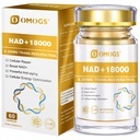 OMOGS NAD + 300 mg + Trans- Resveratrol 200 mg, Suplemen NAD Murni, Max Absorpsi, Suplemen untuk Perbaikan DNA, Penuaan Sehat, Energi Sel & Panjang, 60 Kapsul