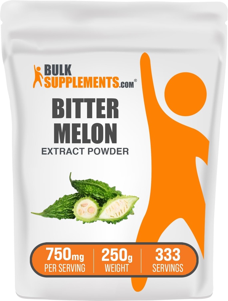 BulkSuplements.com Bitter Melon Extract Powder - Bitter Melon Suplement, Bitter Gourd Extract - Herbal Supplement, Gluten Free, 750mg per Serving, 250g (8.8 oz) (Paket 1)