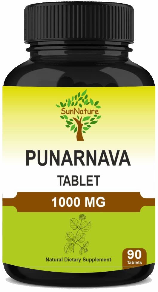 Pharnava Tablet 90, 1000 mg 124; 45 Hari Supply 124; Herbal Tablet 14; Suplemen Herbal 124; Vegan 124; Boerhaavia diverfusa 124; dari India