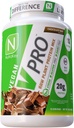 NutraKey V-Pro, Bubuk Protein Raw, Organik, Vegan, Karb Rendah, Gluten Bebas dengan 20g Protein (Chocolate) 2- Pound
