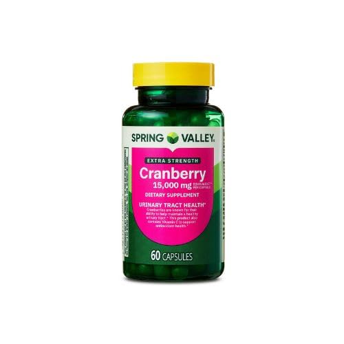 Generik Spring Valley Ultra Triple Power Cranberry Dieter Suplemen, 15.000 mg, 60 Count + Sticker DRI Store.