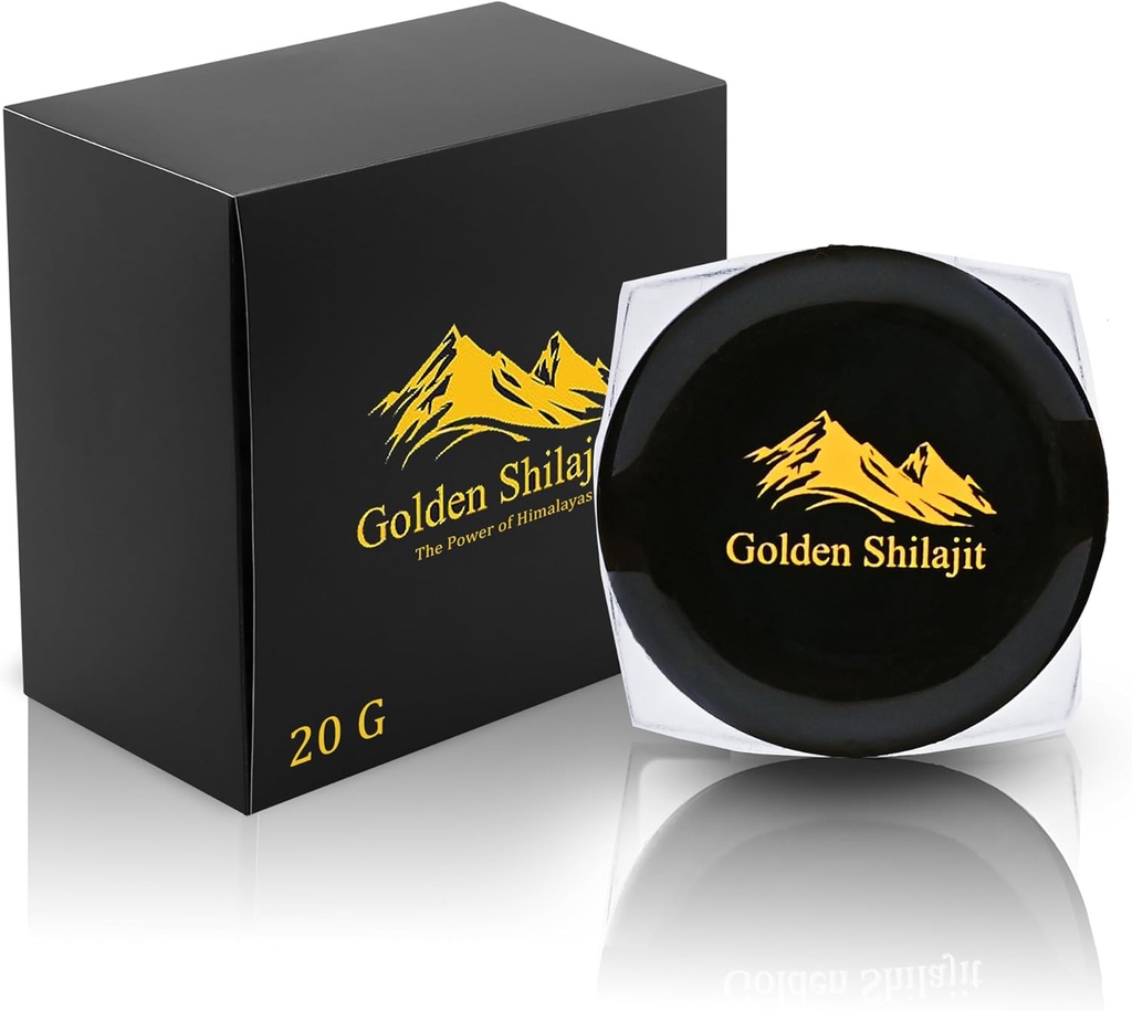 Shilajit for Women & Men Pure Himalaya Shilajit Organik Resin -Golden Grade 100% Pure Shilajit Contains Fulvic Acid dan Trace Mineshilajit Supplemen -1 Pack