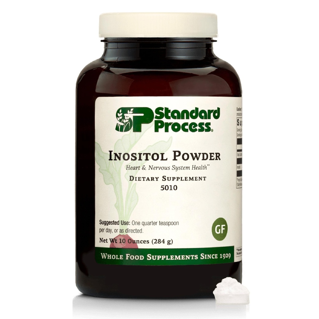 Proses Standar Powder Inositol - Tambahan Jantung Harian untuk Dukungan Kardiovaskular & Sistem Gugup - Gluten- Bebas, Tanpa-Dairy & Nun-Soy - 10 Ounces (405 Servings)