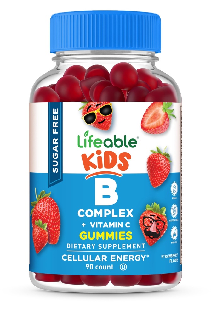 Lifeable Sugar Free Vitamin B Complex for Kids 126; B-Complex with Vitamin C 124; Great Tasting VIT B Complex Vitamin 124; Energy and Nerve Duck 124; Anak B Vitamin Complex for Boys and Girls