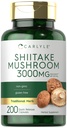 Carlyle Shiitake Mushroom Extract 124; 3000mg 124; 200 Capsules 126; Non-GMO, Gluten Free