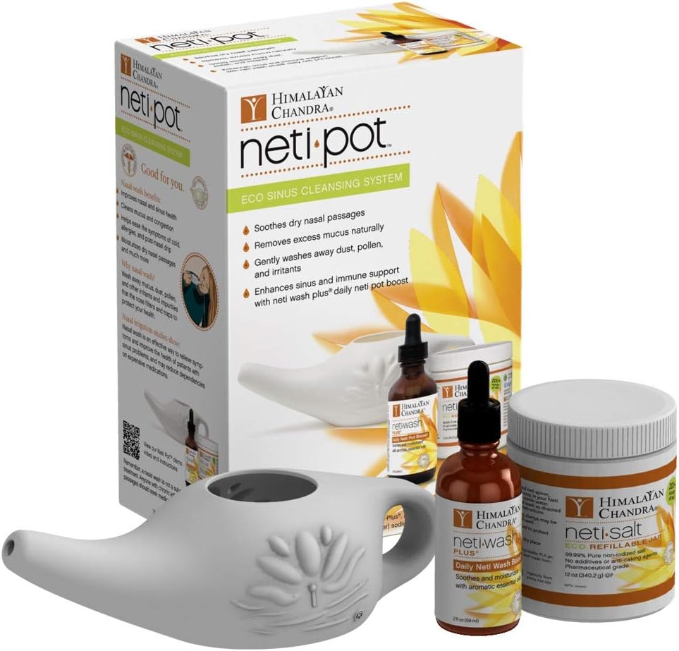 Himalaya Chandra ECO Neti Pot Lengkap Sinus Cleansing System Starter Kit