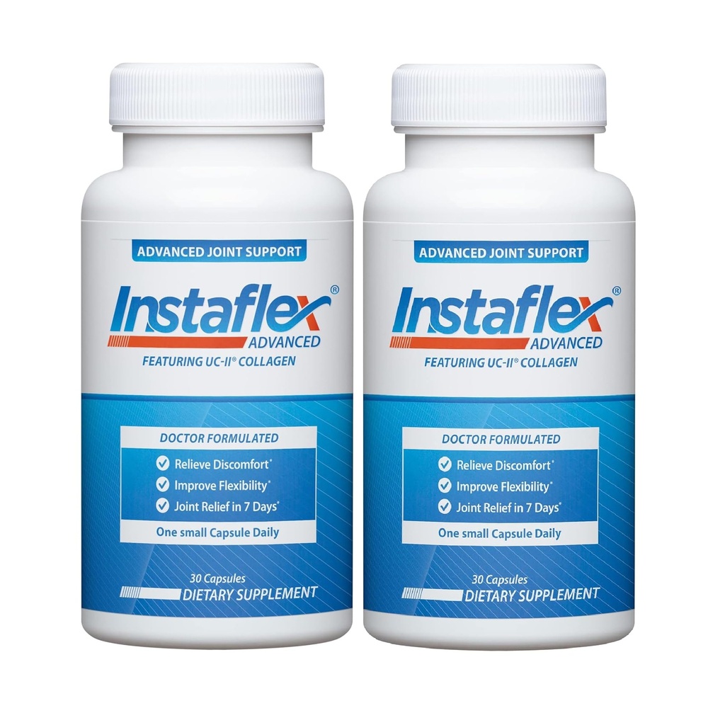 Instralex Advanced Companded Completion Suplemen Nutheration Capsule dengan Dokter Formulated Relief Suplement Gabungan, Menampilkan UC-II Collagen & 5 Lainnya Discomforia Fighting Ingreations, 60 Ct