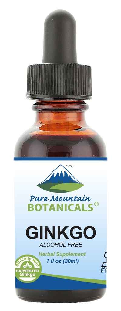 Murni Gunung Botanicals Gingko Biloba Ekstrak Liquid Drops