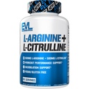 Pengungkapan L-Arginine + L-Citrulline - Endurance + Wordout Performance Suplement - 1000mg Complex - Vasodilation + Nitric Oxide Duxide - Vegan + Gluten Free Capsules - 60 Services