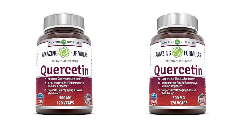 Luar biasa Formula Quercetin 500 Mg, 120 VCaps - Tambahan Diet, Vegan Capsules, Non-GMO, Gluten Free - Optimal Dengan Diet A Balanced dan Exercise Reguler