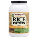 NutriBiotic - Protein Nasi Vanilla, 3 Lb (1.36kg) £124; Karb rendah, Keto- Friendly, Vegan, Bubuk Protein Raw 124; Grown & Processed Without Chemical, GMO atau Gluten 124; Mudah untuk Digest & Nutrient Rich
