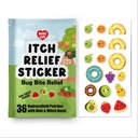 Hidrocolloid Itch Relief Patch, untuk Mosquitos, Ticks, Midges, Sandflies Bug Relief, Anti- Itch Patch dengan Aloe dan Witch Hazel, Insect Bite Relief, Kid-, Natural Fruit Theme