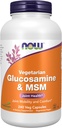 Suplemen NOW Foods, Glucosamin & MSM (GreenGrown ® Glucosamine), Vegetarian, 240 Veg Capsules