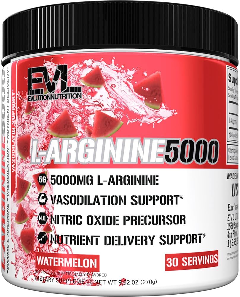 Tambahan Nucletion Nutlection Nitric Oxide Booster L-Arginine - Tambahan Potency Nitric Oxide Tinggi dengan 5000mg dari L Arginine untuk Enhanced Pumps Energy Muscle Growth dan Vasculity NO Booster