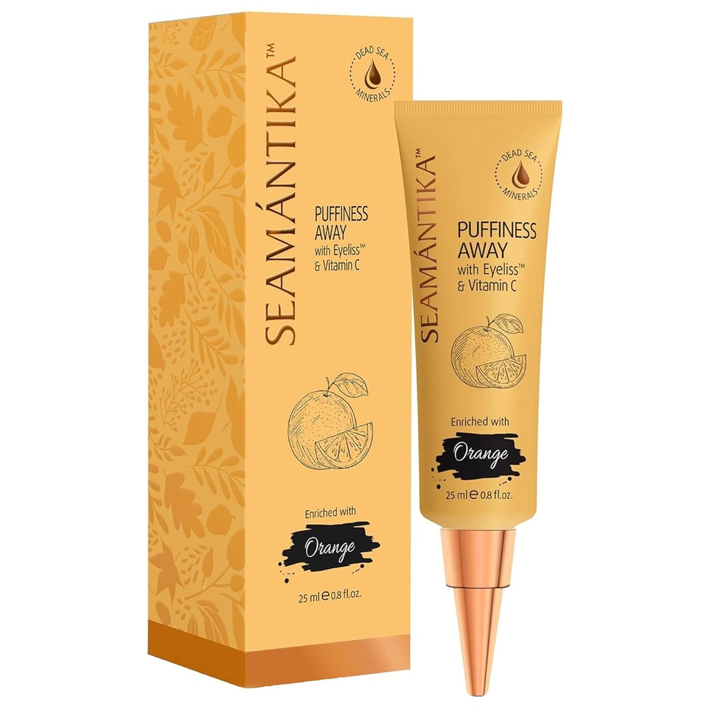 SEARMANTIKA PUFFINESS WAY Eye Cream 0.8 Fl.oz - Instant Eye Remover Puefiness with Eyeliss; Vitamin C, Under Eye Puffiness Reducer Instant Results, Temporary Reduction of Wrinkles & Dark Circles