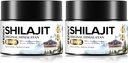 Shilajit Organic 600mg Maximum Potency Gold Grade Shilajit Resin Shilajit Autentic Natural dengan 85 + Trace & Fulvic Acid for Energy, Imunity, 50 Grams (2 Pack)