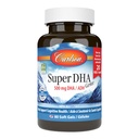 Carlson - Super DHA Gems, 500 mg DHA Suplemen, 640 mg Fatty Acids, Wild- Caught Norwegia Car Fish Oil Konsentrasi, Disediakan Nordic Fish Oil Capsules, 60 + 20 Softgels