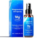 Magnesium Oil Spray, 60ml Magnesium Spray, 100% Organik Magnesium Oil Power, Promotes Calm Sleep and Relaxation, Magnesium Spray for Feet, and Body, Easy to Absorb and Use