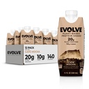 Evolve Plant Based Protein Shake, Café Mocha, 20g Vegan Protein, Dairy Free, No Artificial Sweeteners, Non-GMO, 10g Fiber, 11oz, (Formula May Vary)