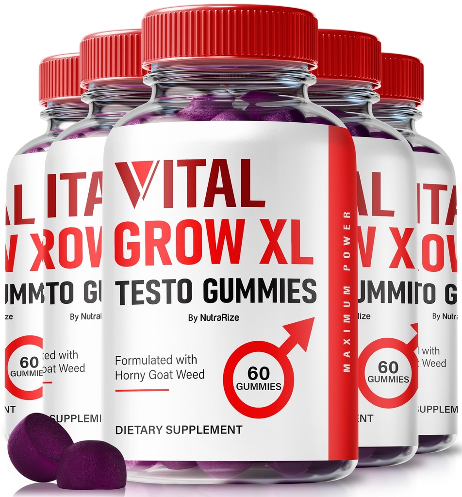 NutraRize (Kembangkan 5 Vital Ginga XL Testo Gummies untuk Pria, Boost Stamina dan Percaya Diri Untuk Mens, Pria Pertumbuhan Vital