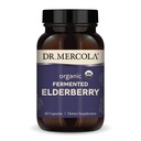 Dr. Mercola Organik Fermentasi Elderberry, 30 pelayan (60 Kapsul), Tambahan Dietary, Support Kesehatan Repiratory, Non-GMO, Sertifikasi Organik USDA