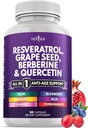 Reveratrol Baru, Berberine, Ekstrak Benih Grape, Quercetin