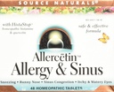 Allercetin Allergy & Sinus, Tablet Homeopathic, 48 tablet