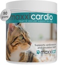 Maxxxpaws maxxicardio Heart & Cardiovascular Powder Suplemen untuk Kucing, 3.2oz