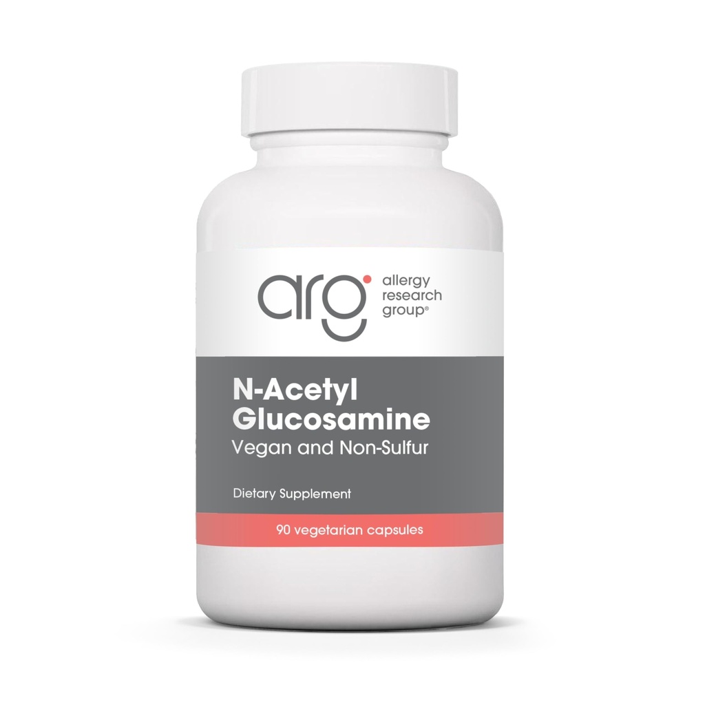 Kelompok Penelitian Alergi N- Acetyl D- Glucosamin 500mg - NAG Suplement, Gabungan, Glucosamine Sulfate, Gabungan Kesehatan Formula, Motility, Vegan, Non-Sulfur, Vegetarian Capsules - 90 Count