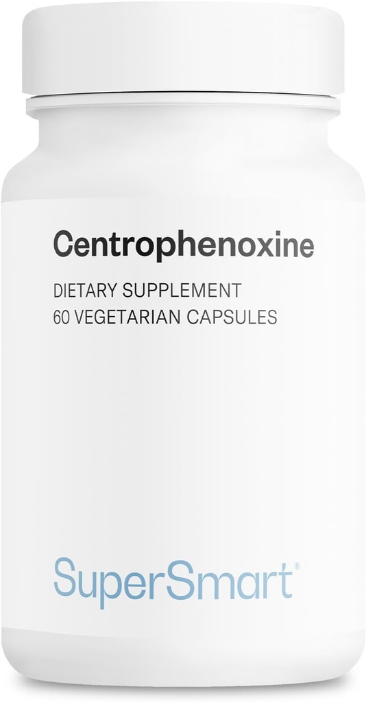 Supersmart - Centrophenoxine 500mg per hari (DMAE & pCPA) - Nootropics Suplemen Ai14; None-GMO & Gluten Free - 60 Vegetarian Capsules