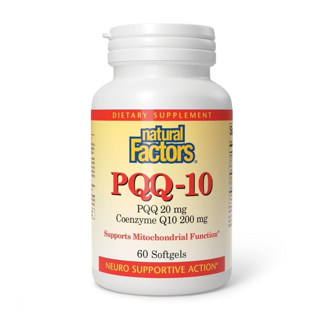 Faktor Natural, PQ-10, Mendukung Energi dan Penuaan Sehat, Suplemen Dieter, 60 softgel (60 porsi)