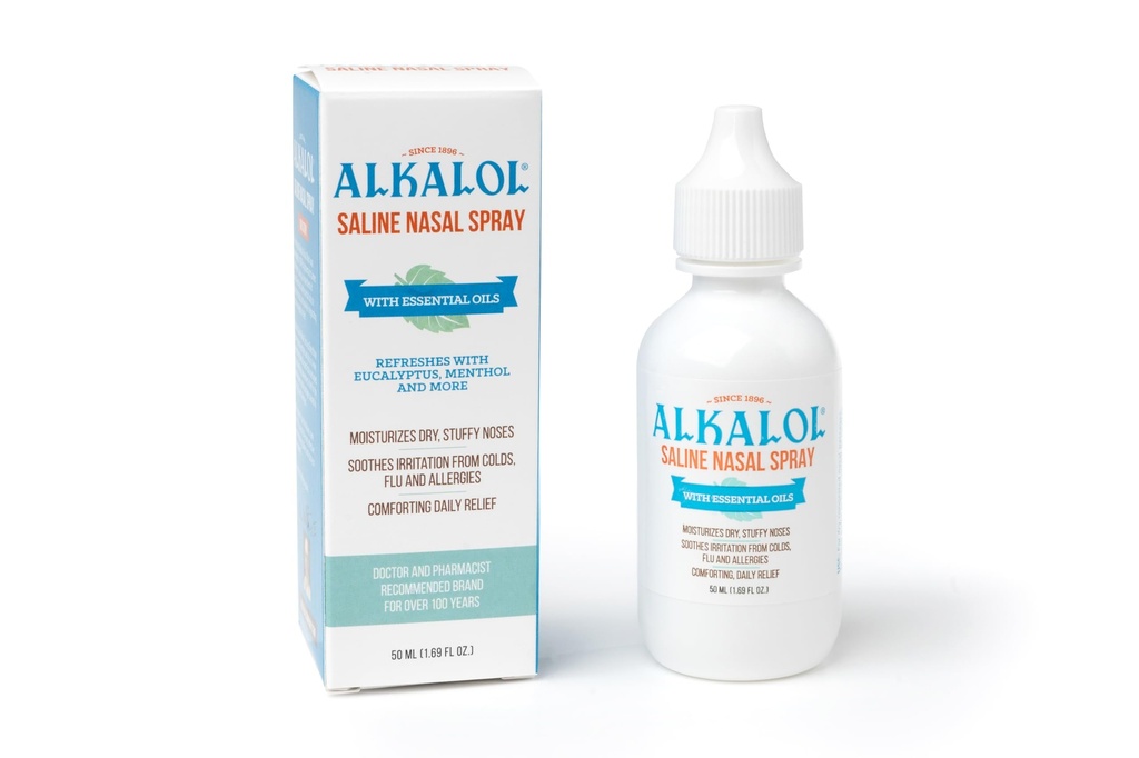 Alkahol Solution Saline Nasal Spray, 1.69 Ounce