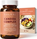Candida Cleanse for Women - Gut & Feminine balance with Oregano Oil, Caprylic, Propiles, Reishi, Aloe & Black Walnut - May Help Support Digetical Comfort, Clarity, Clear Skin & Viginal pH