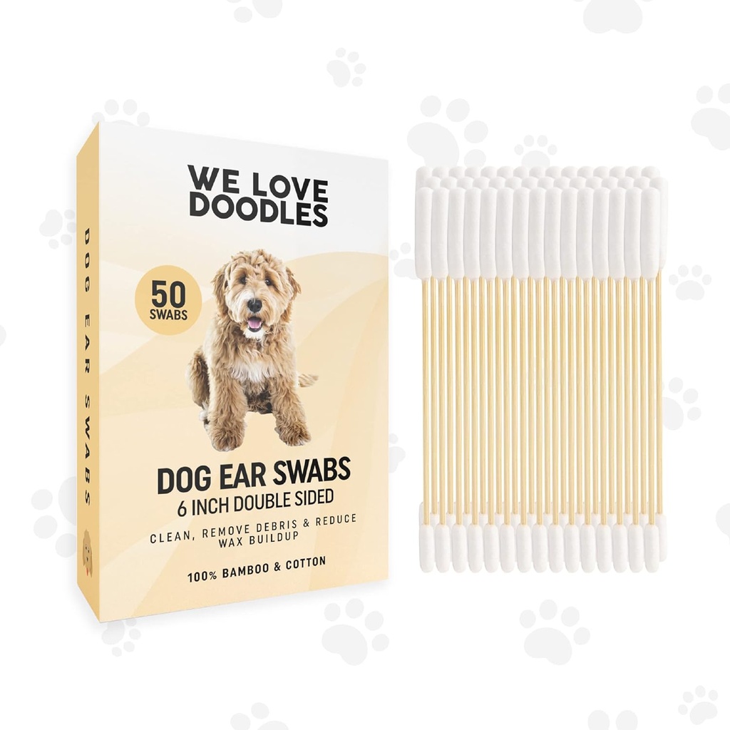 Kami menyukai Doodle Long Cotton Dog Ear, Swabs, 124; Double Sided Qtips untuk Anjing 124; Large Wooden Soletion Tools; Q Tips Swab to Flush Puppy Ears 124; Clean Wood Buds for Pet Ears