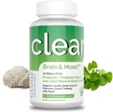 Tambahan Otak untuk Memori, Kabut Otak, Fokus, Mod & Konsentrasi & Kognitif Fungsi - Mane Singa Diisi dengan Ginkgo Biloba & Dua Strain Probiotik (60 Count - Persediaan Bulan 1)